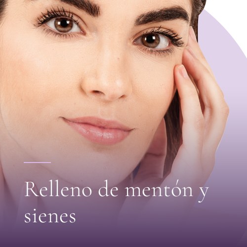 Relleno de mentón y sienes